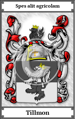 Tillmon Family Crest Download (JPG)  Book Plated - 150 DPI