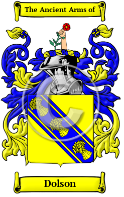 Dolson Family Crest/Coat of Arms