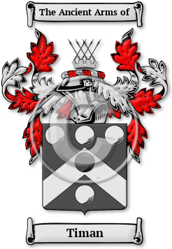 Timan Family Crest Download (jpg) Legacy Series - 150 DPI