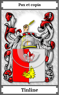 Tinline Family Crest Download (JPG)  Book Plated - 150 DPI