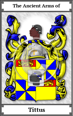 Tittus Family Crest Download (JPG)  Book Plated - 150 DPI