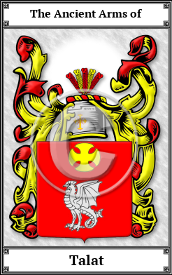 Talat Family Crest Download (JPG)  Book Plated - 150 DPI