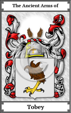 Tobey Family Crest Download (JPG)  Book Plated - 150 DPI