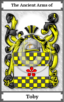Toby Family Crest Download (JPG) Book Plated - 300 DPI