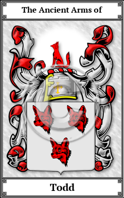 Todd Family Crest Download (JPG)  Book Plated - 150 DPI