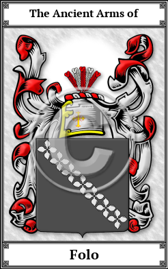 Folo Family Crest Download (JPG)  Book Plated - 150 DPI