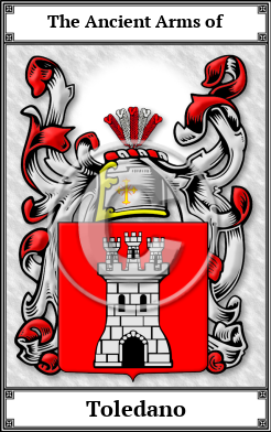 Toledano Family Crest Download (JPG)  Book Plated - 150 DPI