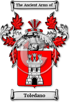 Toledano Family Crest Download (jpg) Legacy Series - 150 DPI