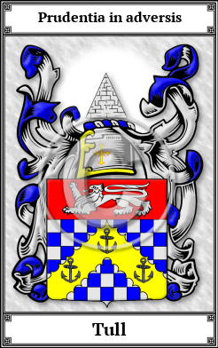 Tull Family Crest Download (JPG)  Book Plated - 150 DPI