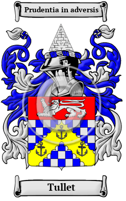 Tullet Family Crest/Coat of Arms