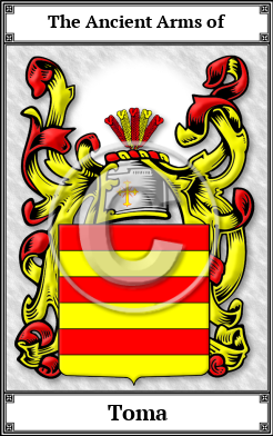 Toma Family Crest Download (JPG)  Book Plated - 150 DPI
