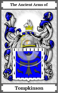 Tompkinson Family Crest Download (JPG)  Book Plated - 150 DPI