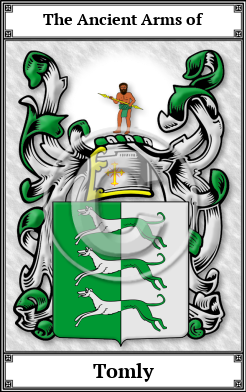 Tomly Family Crest Download (JPG)  Book Plated - 150 DPI