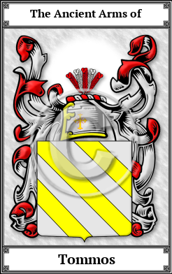 Tommos Family Crest Download (JPG)  Book Plated - 150 DPI