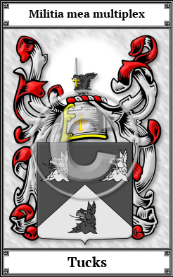 Tucks Family Crest Download (JPG)  Book Plated - 150 DPI