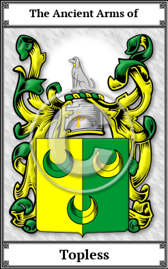 Topless Family Crest Download (JPG)  Book Plated - 150 DPI