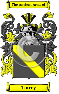 Torcey Family Crest/Coat of Arms