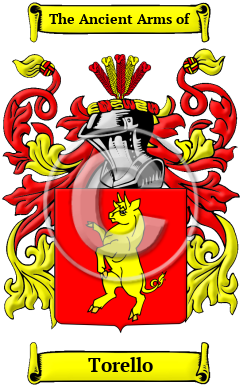 Torello Family Crest/Coat of Arms