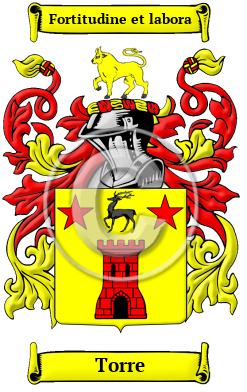 Torre Family Crest/Coat of Arms