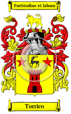 Torrico Family Crest/Coat of Arms