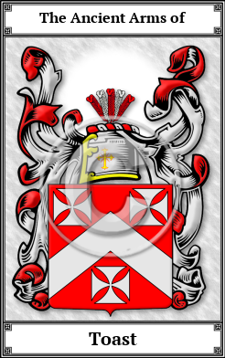 Toast Family Crest Download (JPG)  Book Plated - 150 DPI