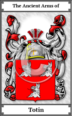 Totin Family Crest Download (JPG)  Book Plated - 150 DPI