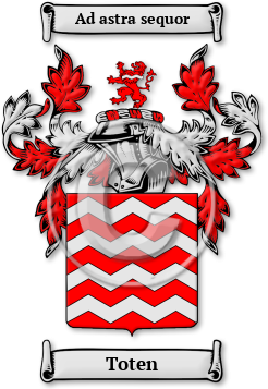 Toten Family Crest Download (jpg) Legacy Series - 150 DPI