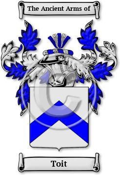 Toit Family Crest Download (JPG) Legacy Series - 600 DPI