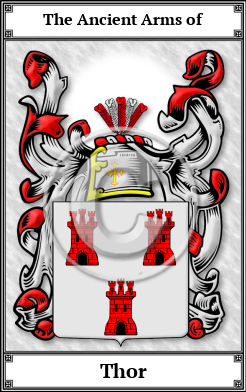 Thor Family Crest Download (JPG)  Book Plated - 150 DPI