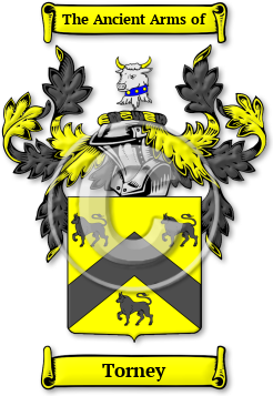 Torney Family Crest Download (jpg) Legacy Series - 150 DPI