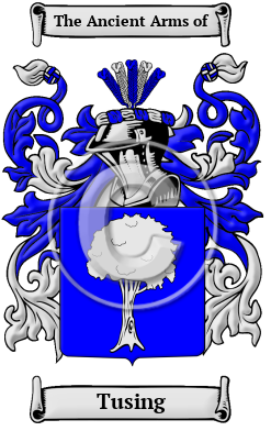 Tusing Family Crest/Coat of Arms