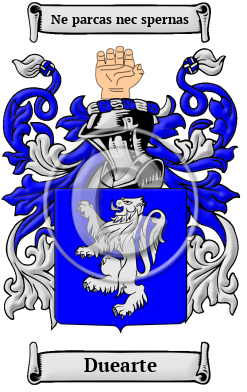 Duearte Family Crest/Coat of Arms