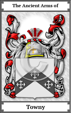 Towny Family Crest Download (JPG)  Book Plated - 150 DPI