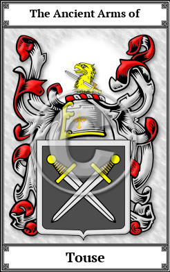 Touse Family Crest Download (JPG)  Book Plated - 150 DPI