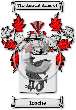 Troche Family Crest Download (jpg) Legacy Series - 150 DPI