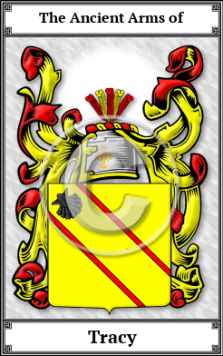 Tracy Family Crest Download (JPG)  Book Plated - 150 DPI