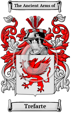 Trefarte Family Crest/Coat of Arms