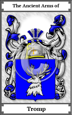 Tromp Family Crest Download (JPG)  Book Plated - 150 DPI