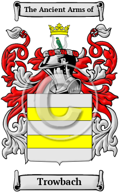 Trowbach Family Crest/Coat of Arms
