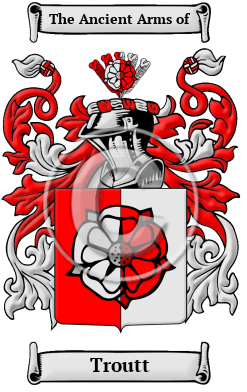 Troutt Family Crest/Coat of Arms