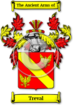 Treval Family Crest Download (jpg) Legacy Series - 150 DPI