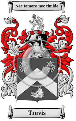 Travis Family Crest/Coat of Arms