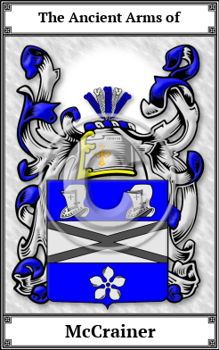 McCrainer Family Crest Download (JPG)  Book Plated - 150 DPI