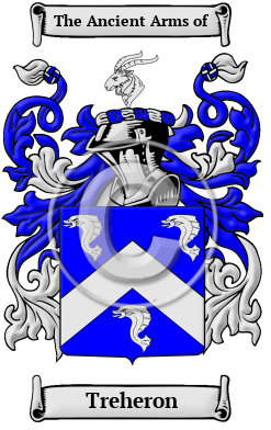 Treheron Family Crest/Coat of Arms