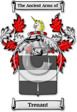 Trenant Family Crest Download (jpg) Legacy Series - 150 DPI