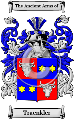 Traenkler Family Crest/Coat of Arms