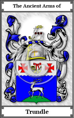 Trundle Family Crest Download (JPG)  Book Plated - 150 DPI