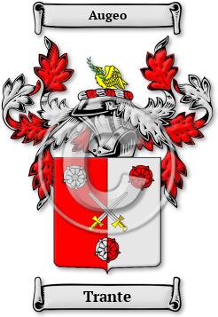 Trante Family Crest Download (JPG) Legacy Series - 600 DPI