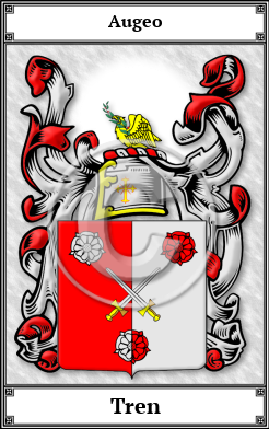 Tren Family Crest Download (JPG)  Book Plated - 150 DPI