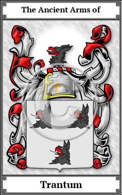 Trantum Family Crest Download (JPG)  Book Plated - 150 DPI